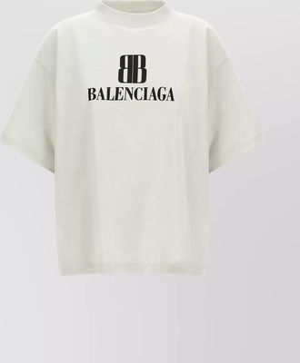 Balenciaga cropped logo t-shirt short sleeves