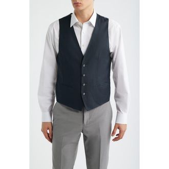 BOSS Huge Virgin Wool Blend Vest in Open Green at Nordstrom, Size 40 Regular