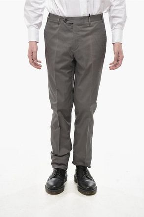 Corneliani Cotton Trousers with Belt Loops size 44