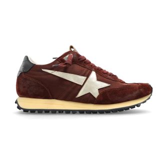 Golden Goose Sneakers, female, Red, Size: 11 US Running Marathon M77 Sports Shoes