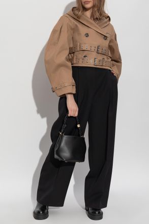 Ganni Hooded Jacket, Womens, Beige