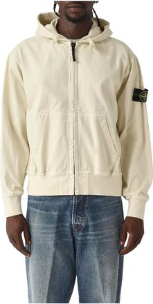 Stone Island Hombre, Sudaderas, Blanco, Talla: M