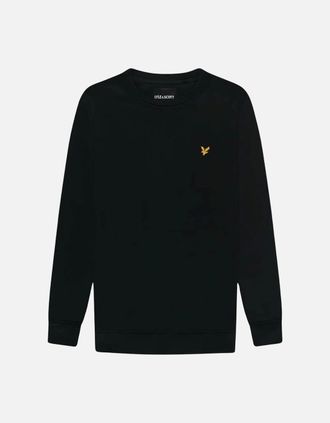 Lyle & Scott Mens Lyle & Scott Plain Black Sweatshirt - Size: 44