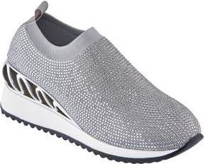 Lady Couture Bella Rhinestone Sneaker in Silver Multi at Nordstrom Rack, Size 10