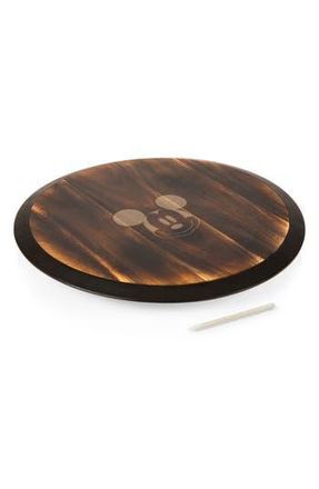 Picnic Time Disney Mickey Mouse Lazy Susan & Soapstone Pencil Serving Tray in Brown at Nordstrom Rack