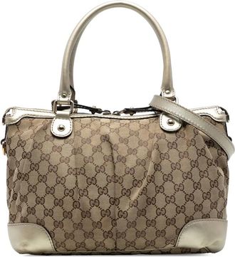 Gucci 2016-2025 GG Canvas Sukey tas - Bruin