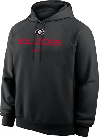 Nike Georgia Premium Performance Nike Mens Dri-FIT College Pullover Hoodie in Black | 03EJ00AGBN-YT6
