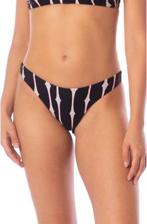 Maaji Radiant Diamond Sublimity Reversible Bikini Bottoms in Black at Nordstrom Rack, Size X-Large