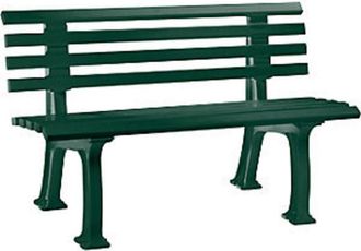 Blome Banco Para Parques De Pl&aacute;stico Con 9 Listones Anchura 1200 Mm