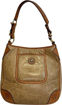 Hunting World Leather Nylon Shoulder Bag (Pre-Owned)
