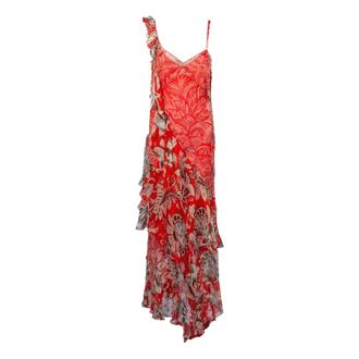 Etro Paisley-print Ruffled Dress - female - Etro - Gowns - Multicolor - M - Dresses