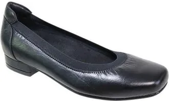 David Tate Arch Pump in Black Leather at Nordstrom, Size 10.5