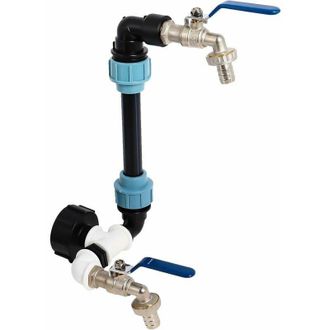 OEM Ibc Col De Cygne Avec Raccord S60x6 Robinet 3/4, Ibc Connecting Set Pour Cuve R&eacute;cup&eacute;rateur DEau De Pluie 1000 Litres Par
