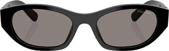 Miu Miu Acetate Aviator Zonnebril - unisex - Zonnebrillen - Zwart - ONE Size - Accessoires