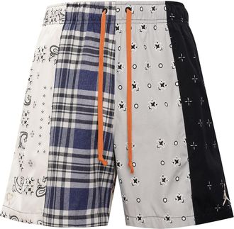 Nike Jordan Air Jordan SS22 cashew Plaid Pattern Casual Sports Shorts Asia Sizing Multicolor DO2508-133