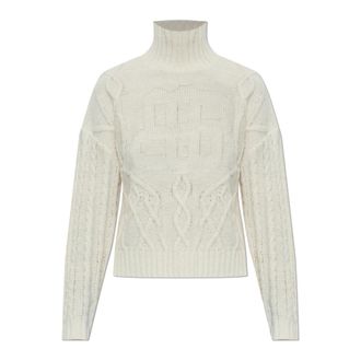 Munthe Sweater Loganberry - Dames - Coltruien - Beige - S - Katoen - Truien & Vesten