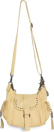Free People We the Free Baby Leigh Leather Crossbody Bag in Butter Yellow at Nordstrom