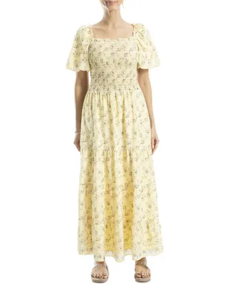 Max Studio Bubble Sleeve Square Neck Dress