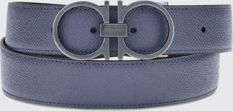 Ferragamo Cintura Gancini Ferragamo reversibile in pelle a grana