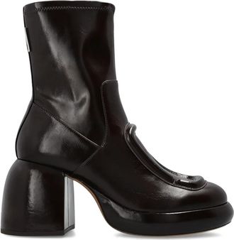 Marc Jacobs Pop Hoge Laarsjes - Dames - Laarzen met Hak - Bruin - 41 EU - Leer - Schoenen