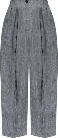 Emporio Armani Pantaloni con pieghe - Blu