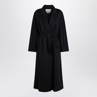 Max Mara Marineblauer Kaschmir-Wickelmantel