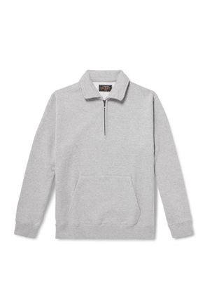Beams Plus Slim-Fit Cotton-Jersey Half-Zip Sweatshirt