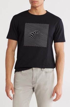 T.R. Premium 3D Abstract Stretch Cotton Graphic T-Shirt in Black at Nordstrom Rack, Size Xx-Large