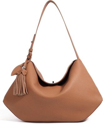 Generic Compatible For Grain Leather Spacious Tote Bag Underarm Single Shoulder Crossbody Women Shopping Hobo Handbag(G)