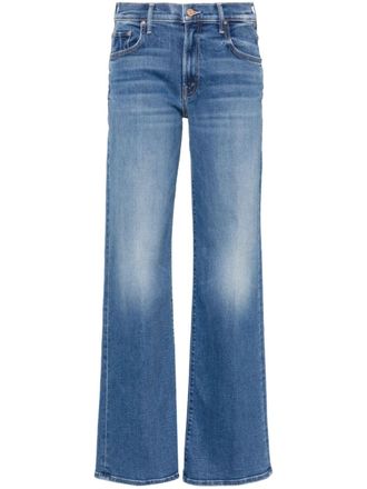 Mother The Mid waist Maven sneak jeans - Blauw