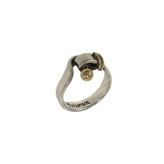 Tiffany & Co. Gold Silver Yellow Gold (18K) Silver 925 Band Ring (Pre-Owned)