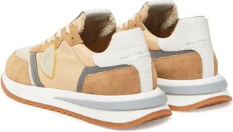 Philippe Model Mens Sneakers Beige Suede