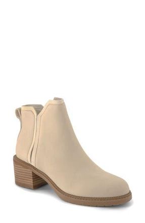 Toms Hailey Water Resistant Leather Bootie in Natural at Nordstrom Rack, Size 6