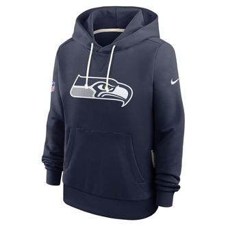 Nike Seattle Seahawks Sideline Nike Womens Dri-FIT NFL Pullover Hoodie in Blue | 03C341S78-A0M