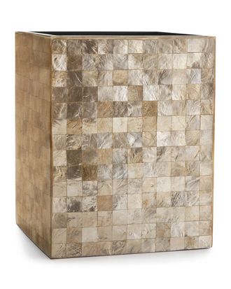 Labrazel Capiz Champagne Wastebasket