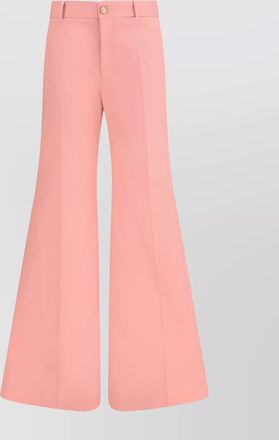 Chlo&eacute; cotton flared trousers