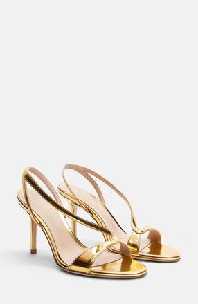 Scarosso Paula Sandals in Gold - Metal at Nordstrom, Size 38.5