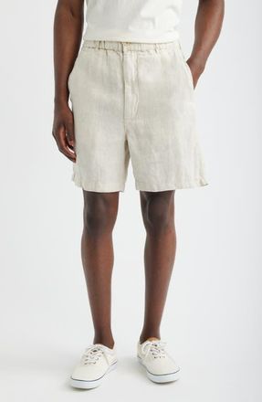 Madewell Pull-On Linen Shorts in Bleached at Nordstrom, Size Xx-Large