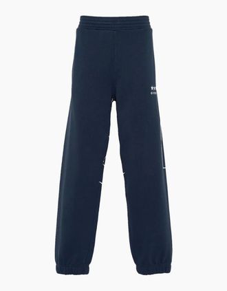 Givenchy Mens Over Size Logo Cuffed Joggers Blue - Size: 35/34/32/40/Regular