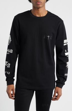 Rta Greatest Hits Long Sleeve Graphic T-Shirt in Black Greatest Hits at Nordstrom, Size Xxx-Large