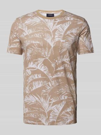 Lindbergh Lindbergh T-Shirt mit Allover-Muster Modell Slub in Sand, Größe S