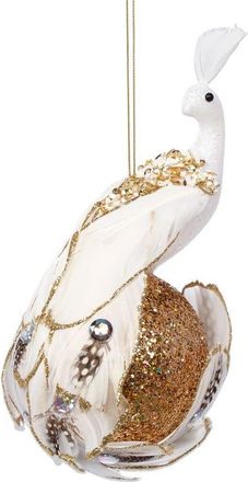 Mark Roberts Peacock on Ball Ornament, Set of 6 in White at Nordstrom