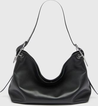 Diesel D-Line-Leather shoulder bag - Shoulder Bags - Woman - Black