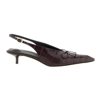 Jacquemus Schoenen, Dames, Paars, 38 EU, Leer, Les Slingbacks Cubisto B