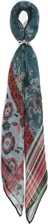 Bimba & Lola floral knot keyring - women - Mulberry Silk - One Size - Blue