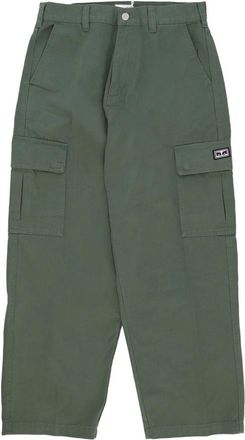 Obey Baggy Twill Cargo Broek Laurierkrans - Heren - Wijde Broeken - Groen - W30 - Katoen - Broeken