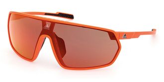 Adidas Sport Sp0089 PRFM Shield 43L Mens Sunglasses Orange Size 144