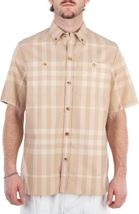 Burberry Westonwood Cotton Shirt, Size X-Large