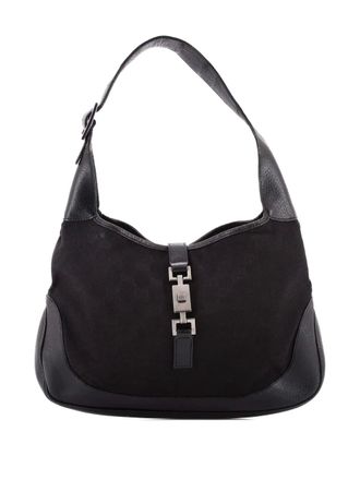 Gucci Web Jackie O GG Canvas Medium hobo bag - Nero