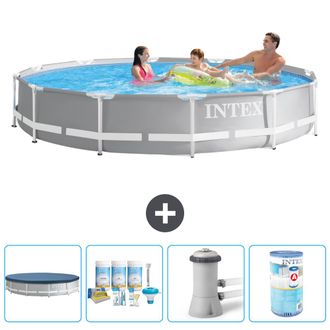 Intex Piscina Prism Frame Redonda - 366x76 Cm - 7-piezas S31897